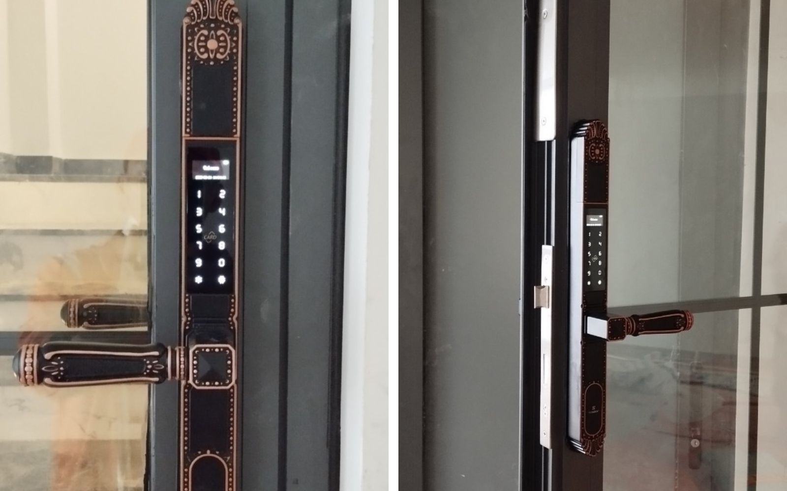 Dự án lắp khóa cửa vân tay thông minh tại Bình Tân cho cửa đại sảnh