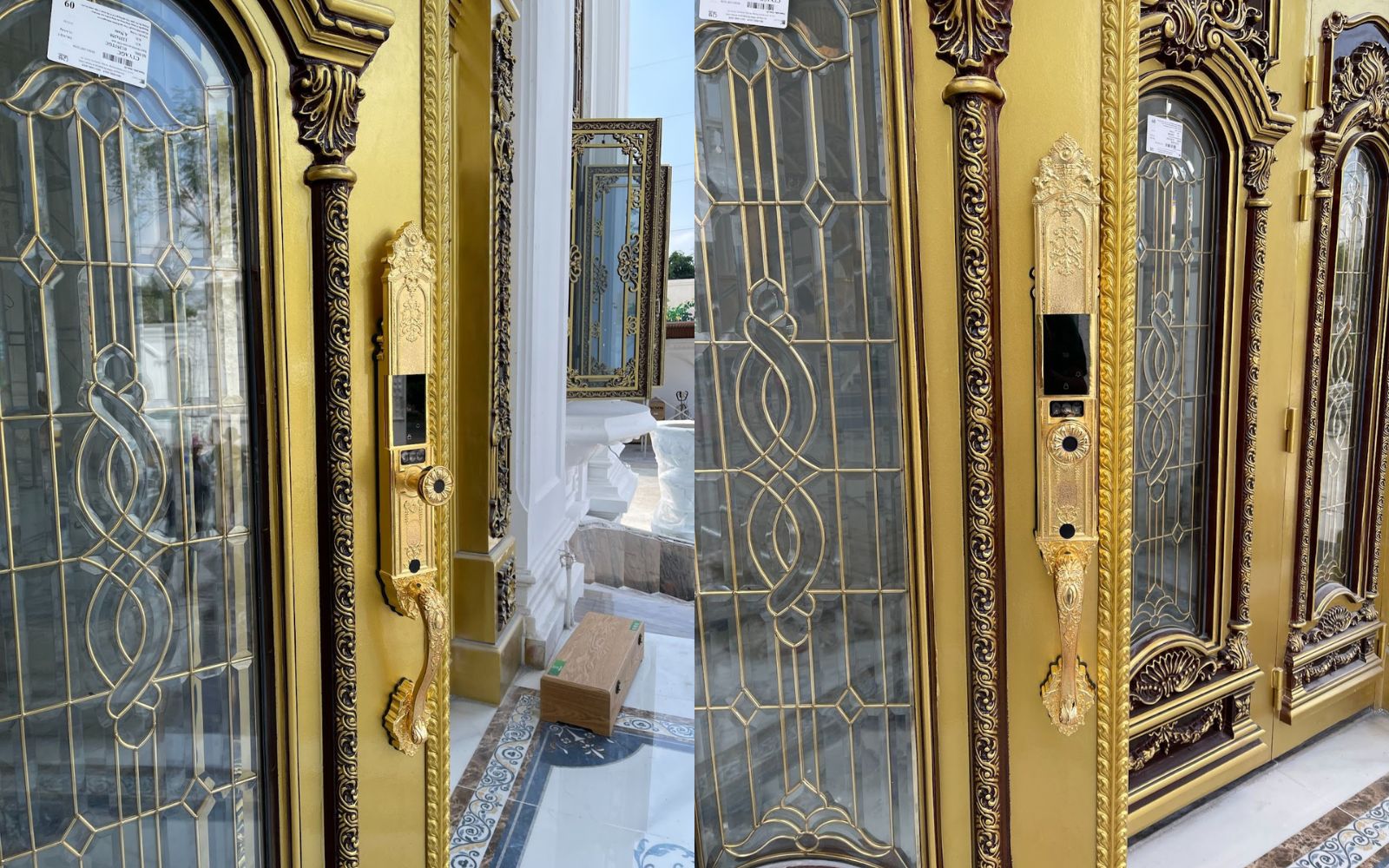 Dự án lắp đặt khóa cửa vân tay đại sảnh TICKLOCK KJ001 cho biệt thự