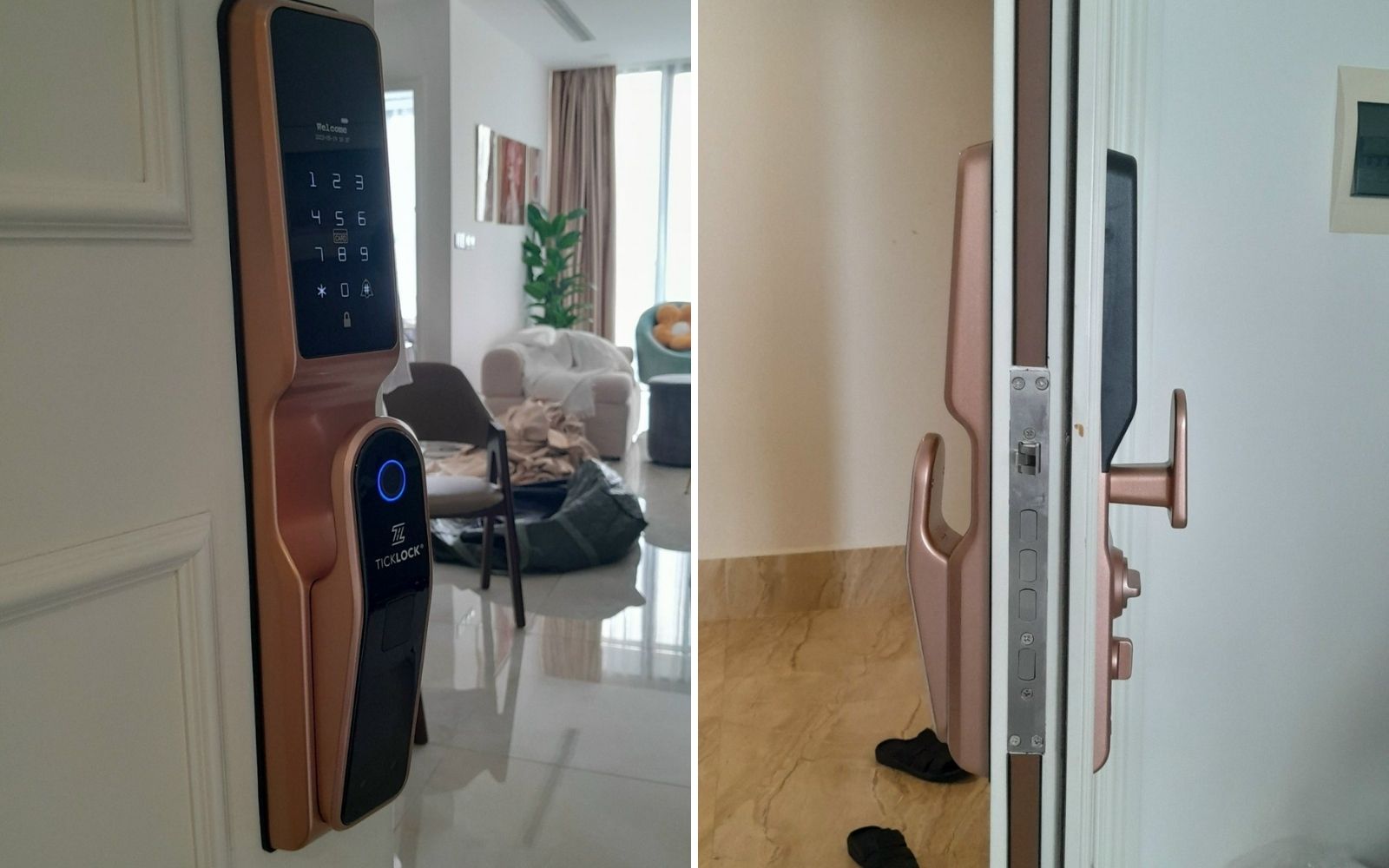 Lắp đặt khóa thông minh cho cửa gỗ