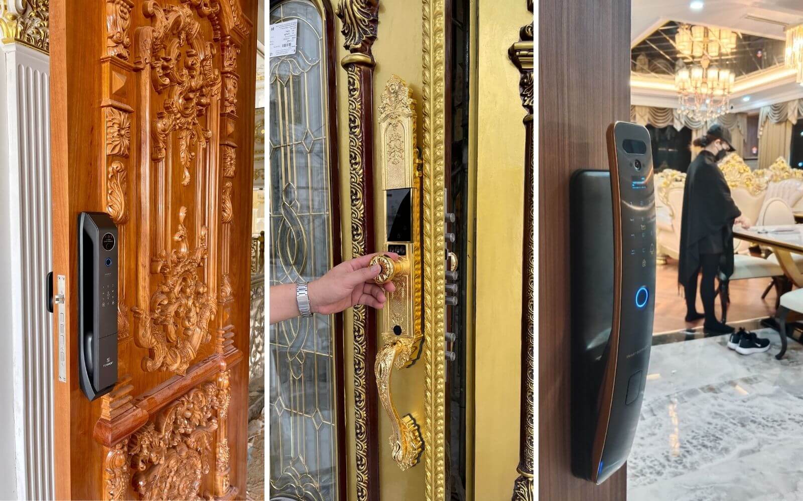 Lắp khóa điện tử Quận 7 cho biệt thự tân cổ điển