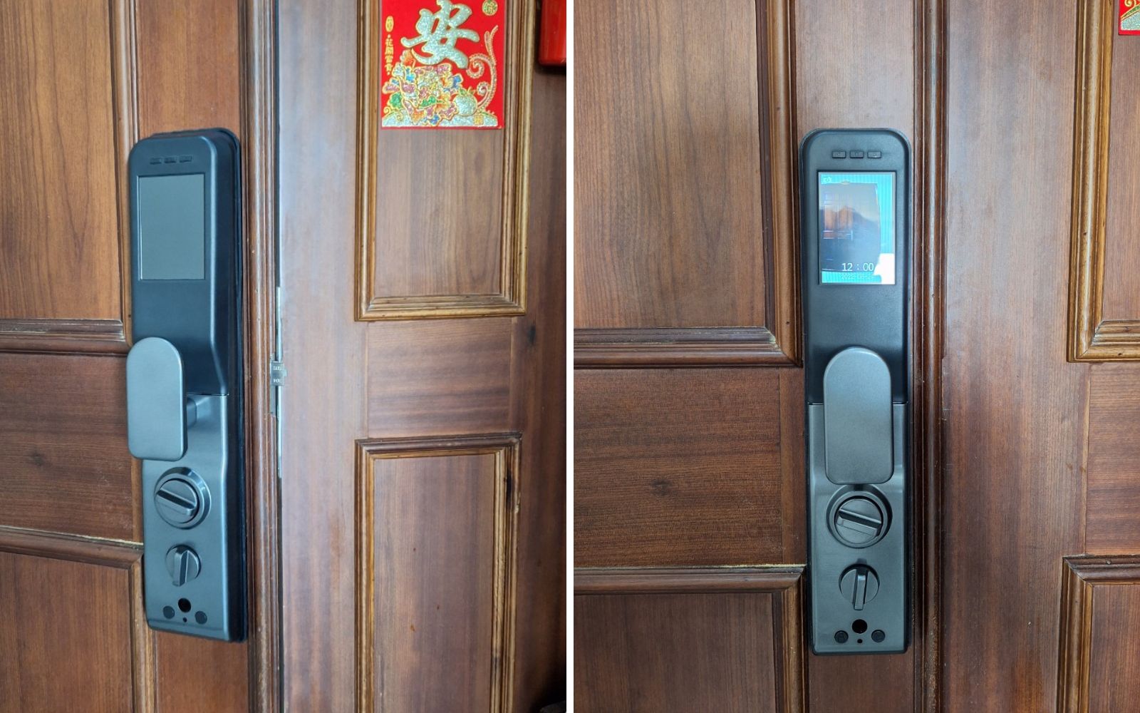 Lắp khóa cho cửa gỗ 2 cánh