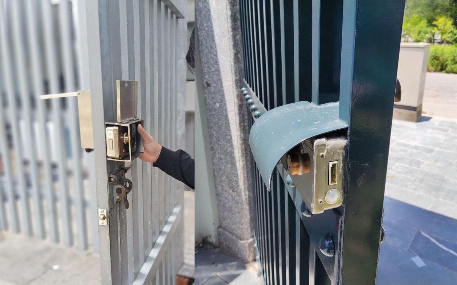 Bắt đầu lắp đặt các bộ phận của khóa