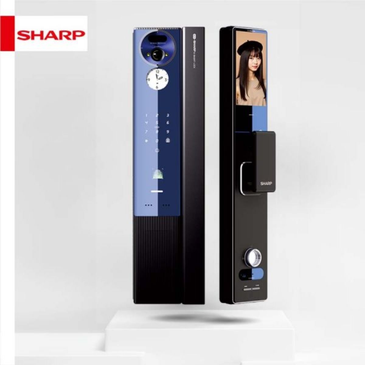 Khóa vân tay Sharp loại nào tốt? Sharp H5-FV với công nghệ nhận diện gương mặt hiện đại là lựa chọn lý tưởng Khóa cửa Sharp H5-FV