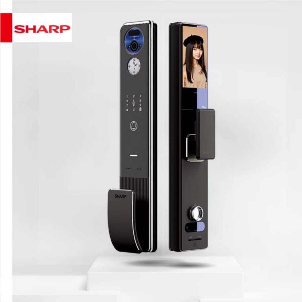 Khóa vân tay Sharp loại nào tốt? Face ID Sharp H7-FV là lựa chọn lý tưởng cho nhà phố, căn hộ Khóa Sharp H7-FV nhận diện Face ID