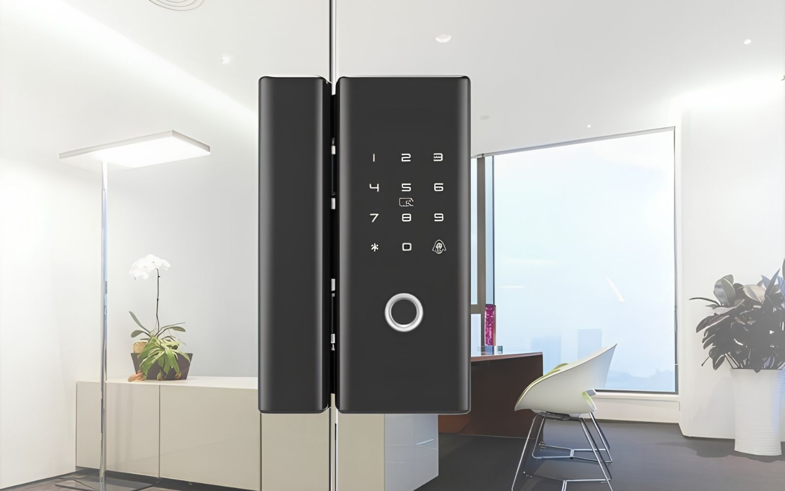 Khóa điện tử Nhật cao cấp cho kính cường lực