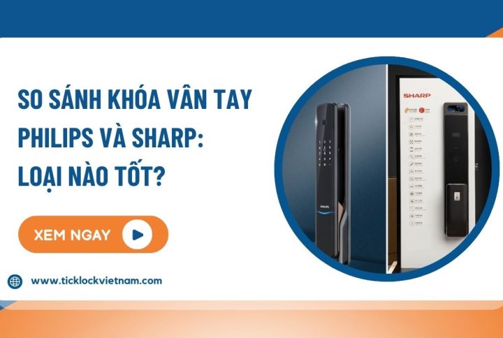So sánh khóa điện tử của Philips và Sharp