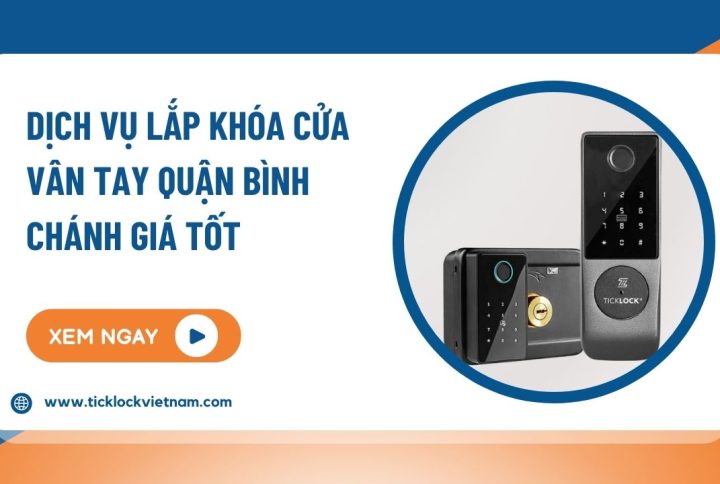 Lắp đặt khóa điện tử vân tay tại huyện Bình Chánh uy tín, giá tốt