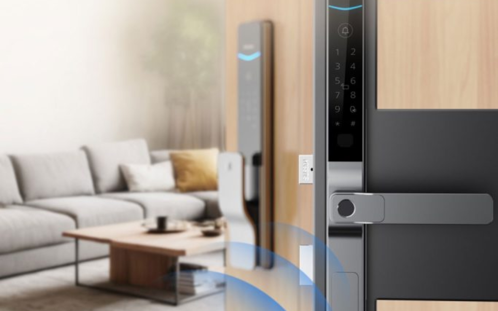 Khóa vân tay cửa nhôm Xingfa kháng nước