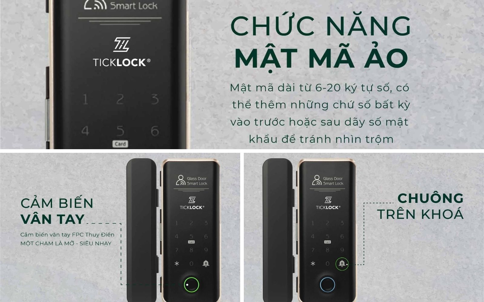 Tăng cường an toàn với nhiều phương thức mở khóa