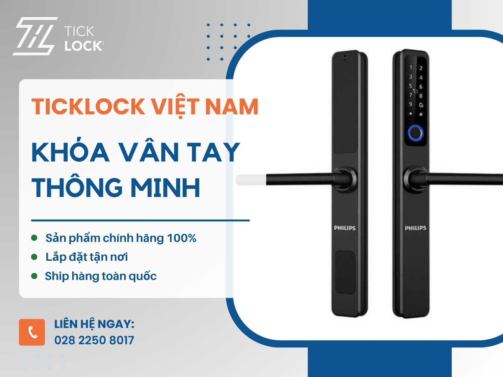 TICKLOCK Việt Nam – đơn vị phân phối khóa cửa vân tay chính hãng giá rẻ