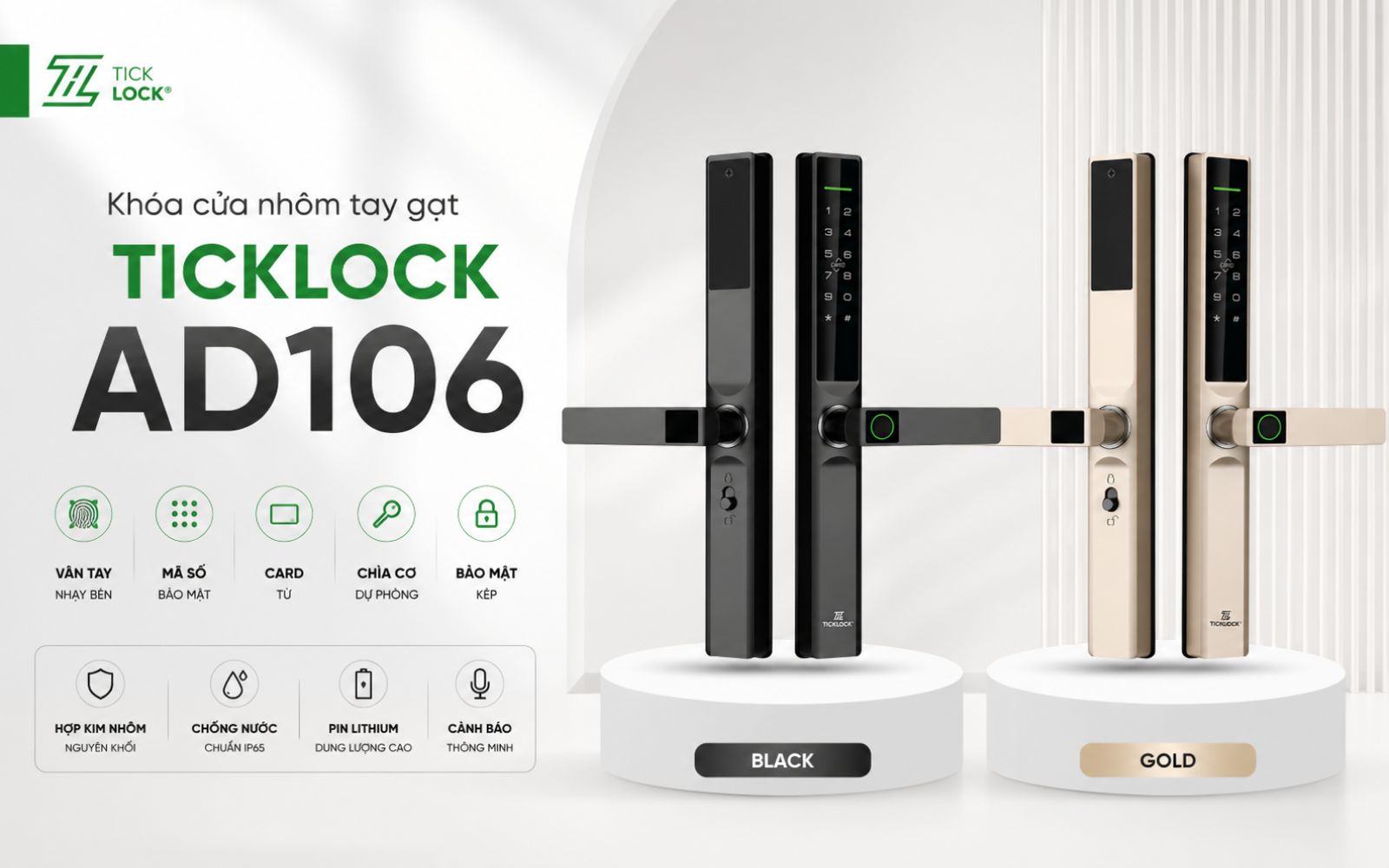 Khóa cửa TICKLOCK AD106