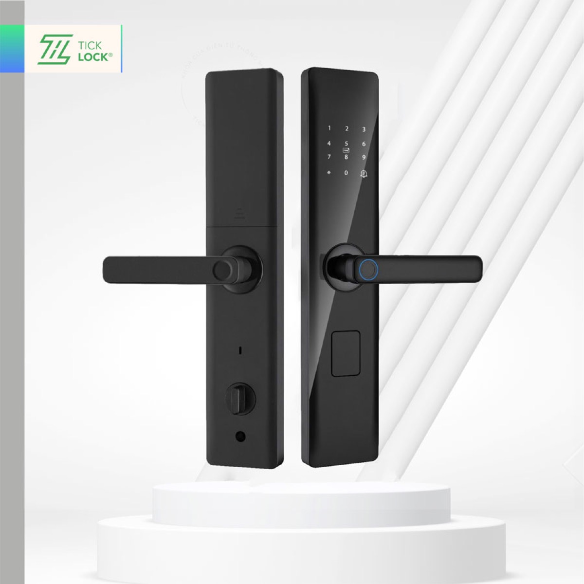 Khóa cửa thông minh giá rẻ TICKLOCK Z13 dùng cảm biến vân tay bán dẫn FPC