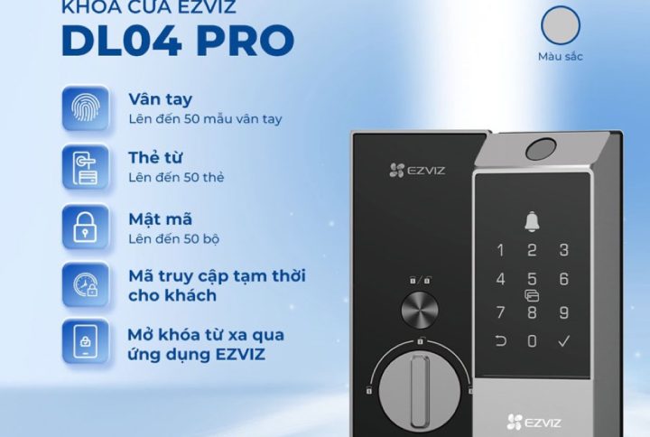 Thông số EZVIZ DL04 Pro với mã truy cập tạm thời cho khách