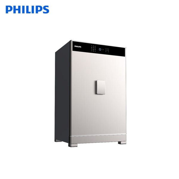 Két sắt điện tử Philips SBX701 bản màu bạc nhìn chếch từ bên trái
