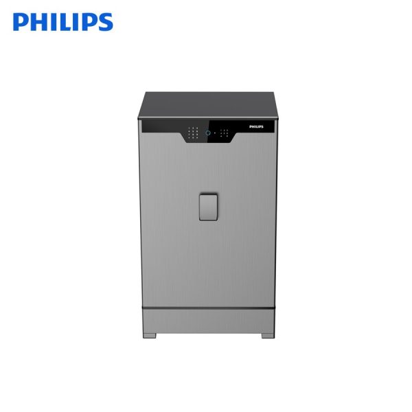 Mặt trước Philips SBX702 với dải bàn phím số và vòng cảm biến vân tay