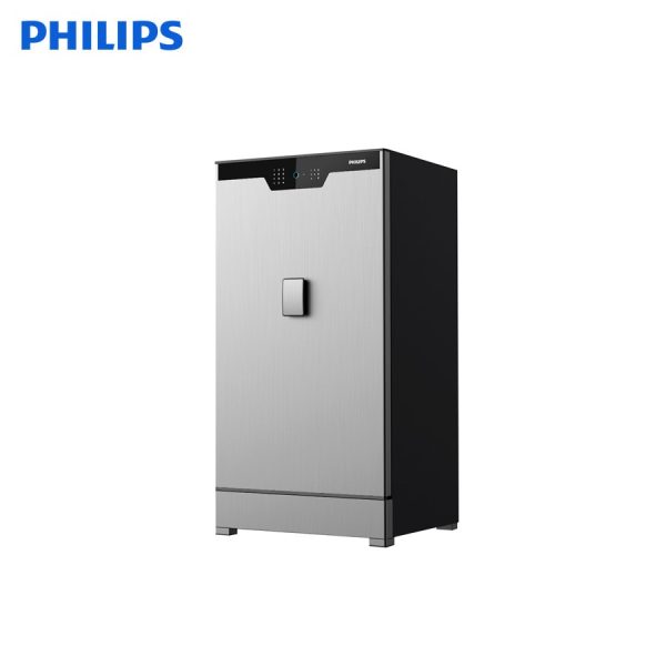 Két sắt thông minh Philips SBX702 màu xám bạc nhìn chếch từ bên trái