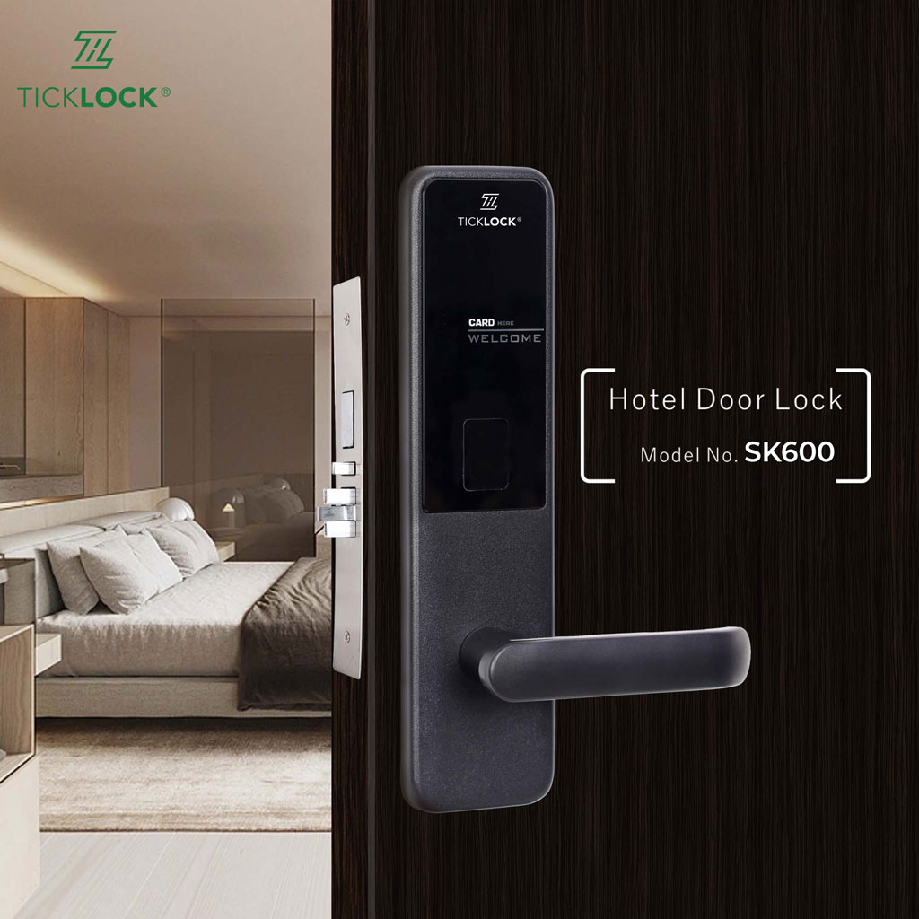 TICKLOCK SK600 dùng thẻ 13,56 MHz, loại khó sao chép thẻ từ chung cư hơn